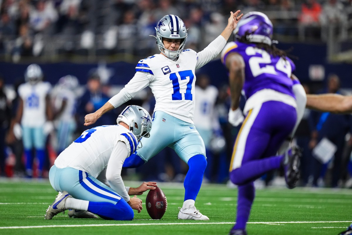 Brandon Aubrey’s wife fires back at 'fake' Cowboys contract demands