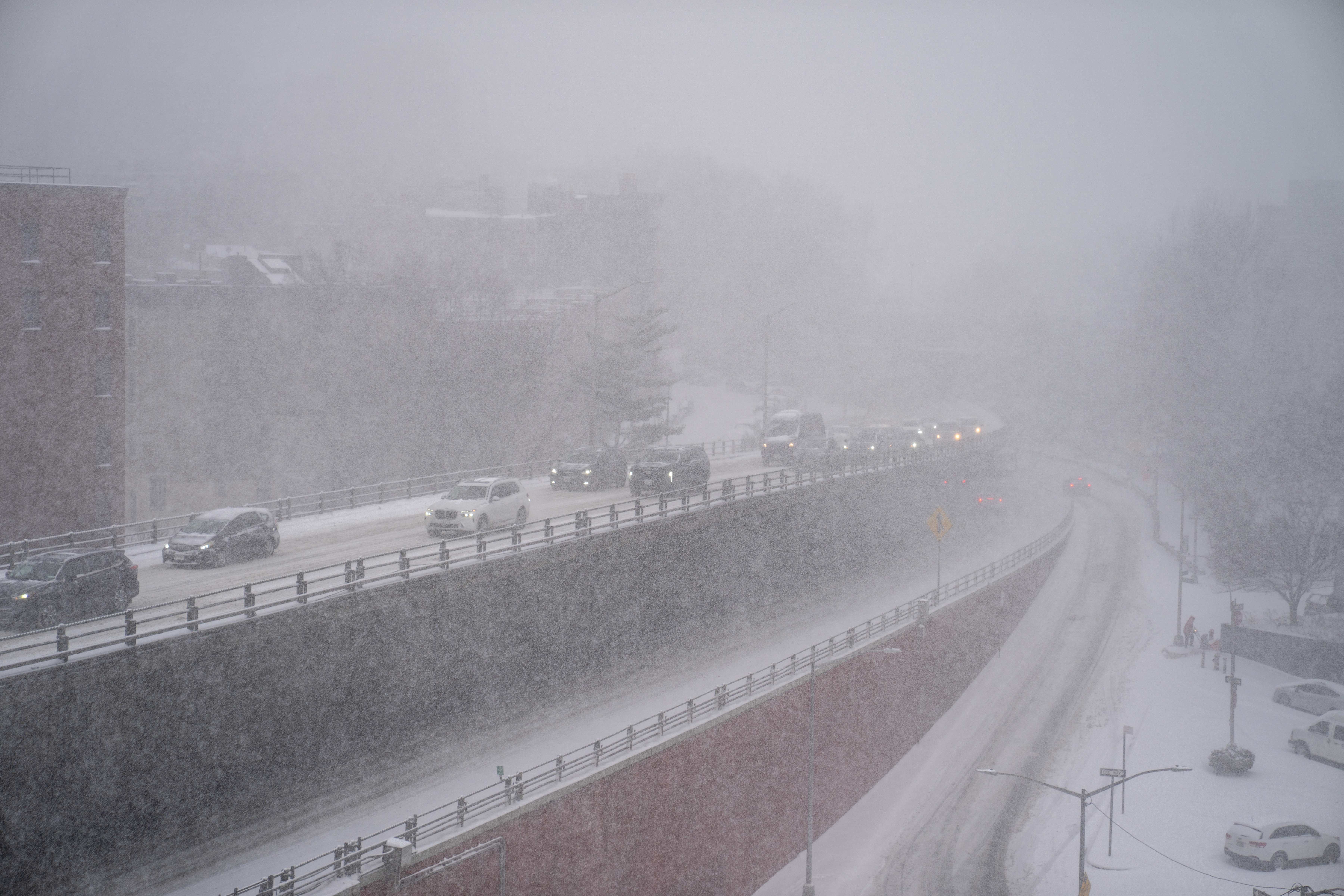 Sudden Heavy Snow Warning as 33,000 People Told Not To Travel: 'Whiteout'