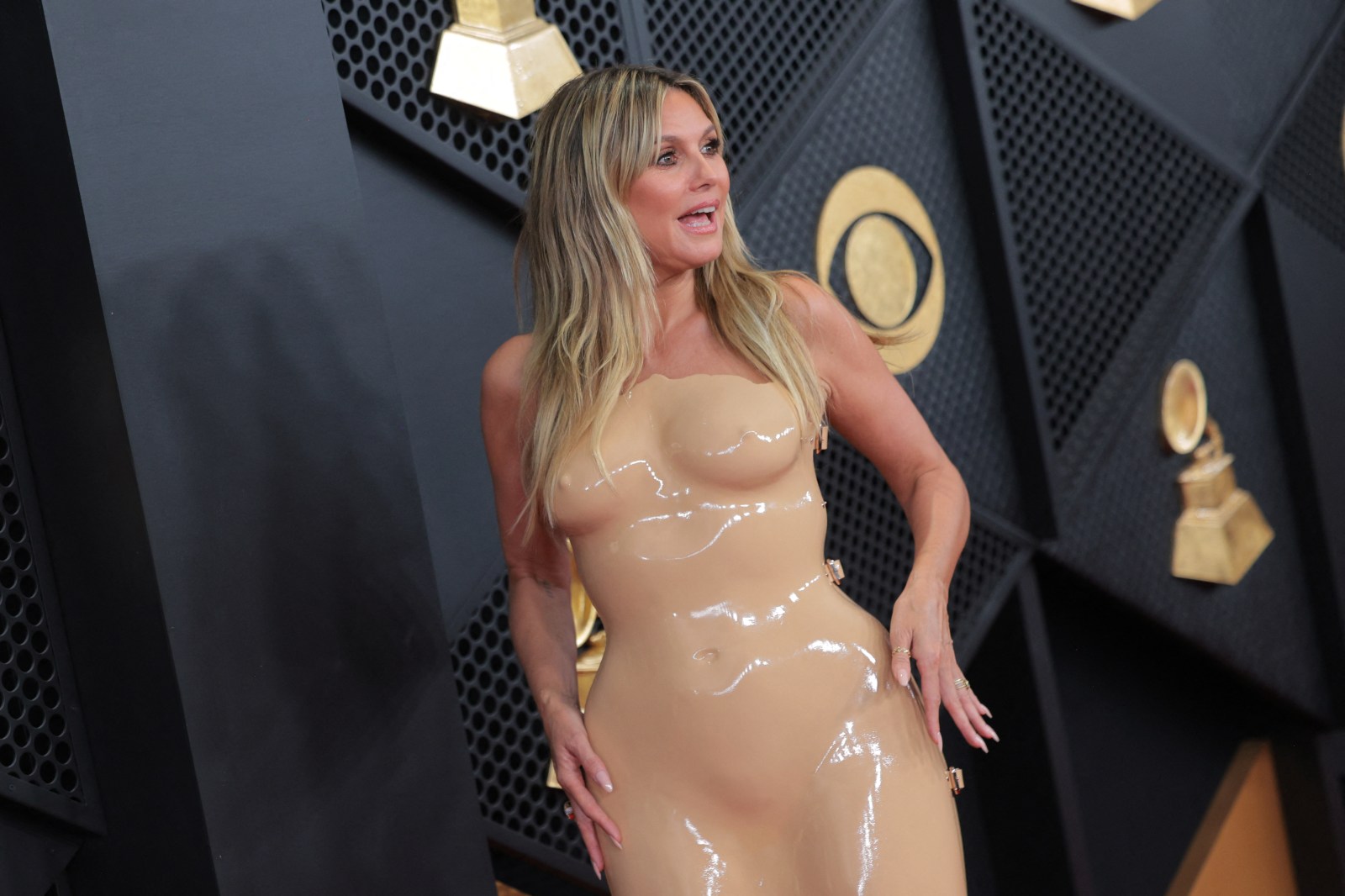 heidi klum sheer dress uncensored Heidi Klum nearly naked in sheer dress as Oscars 2026 stars strip off | Celebrity News | Showbiz & TV