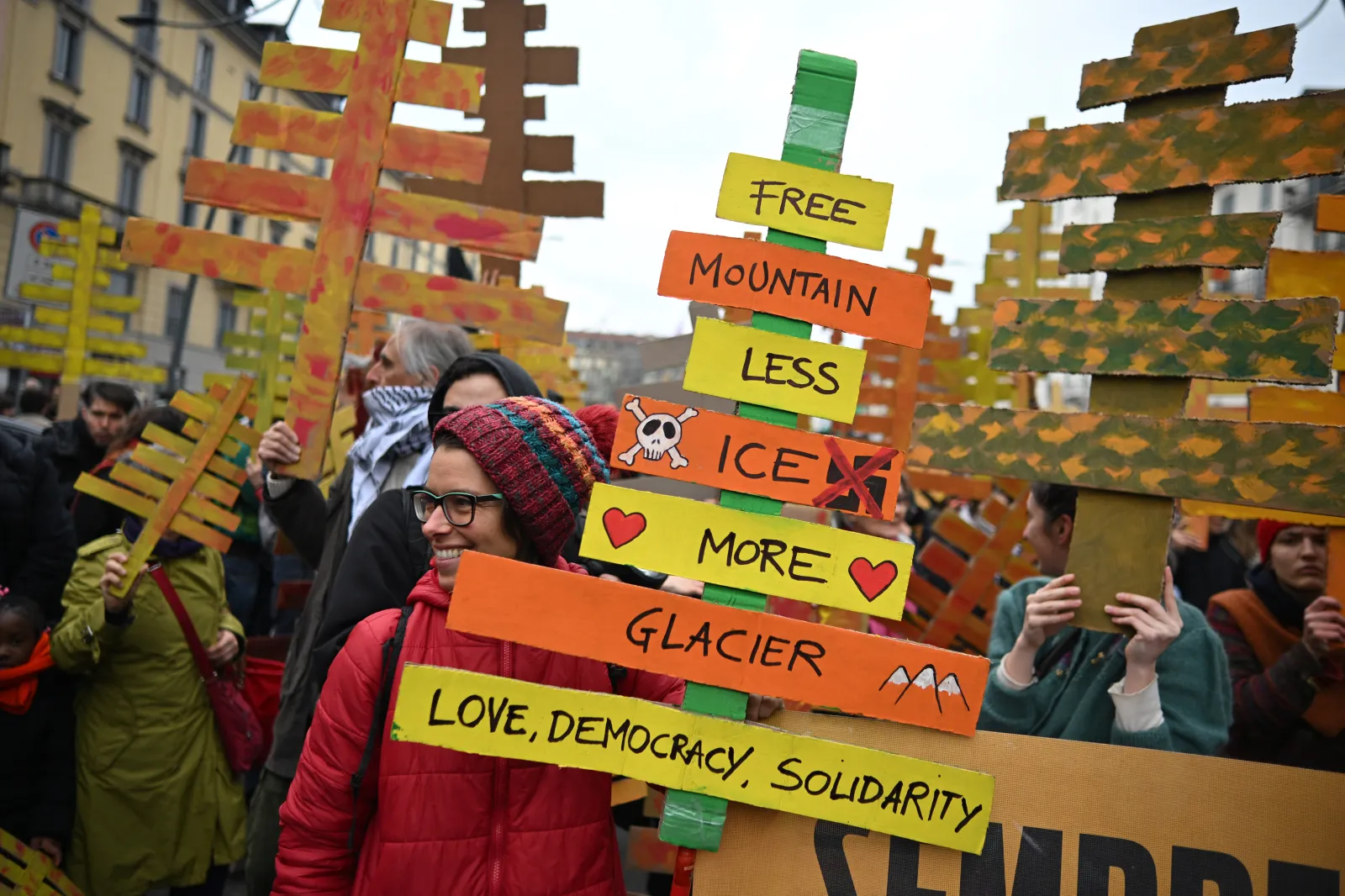 In Photos: Protesters Clash With Police Near Milan Winter Olympics Site ...