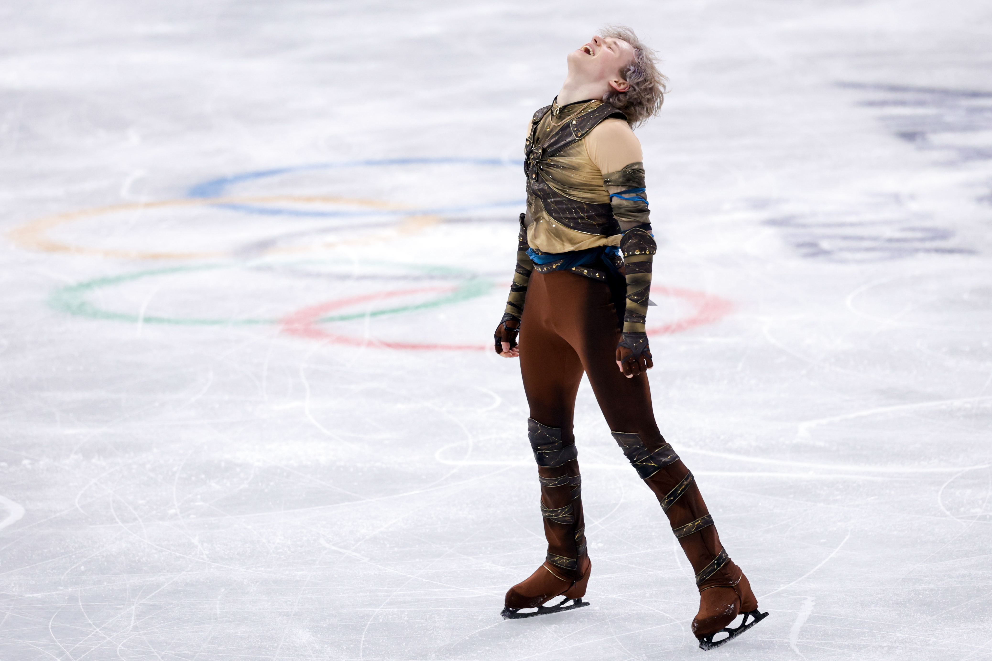 USA’s Ilia Malinin Falls but Delivers Stunning Skate to Win Olympic Gold