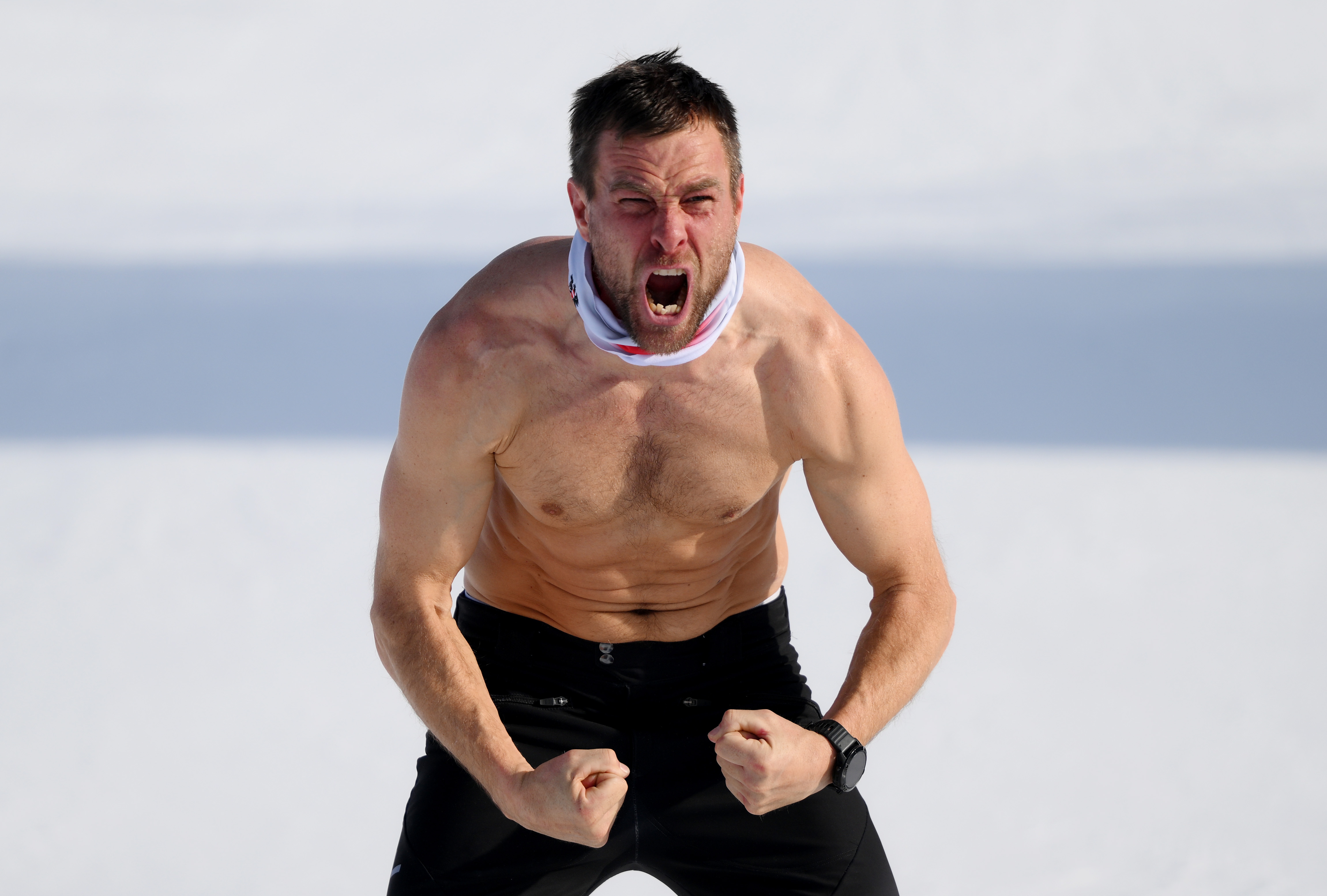 Austrian Snowboarder Sparks Viral Moment by Stripping After Olympic Gold