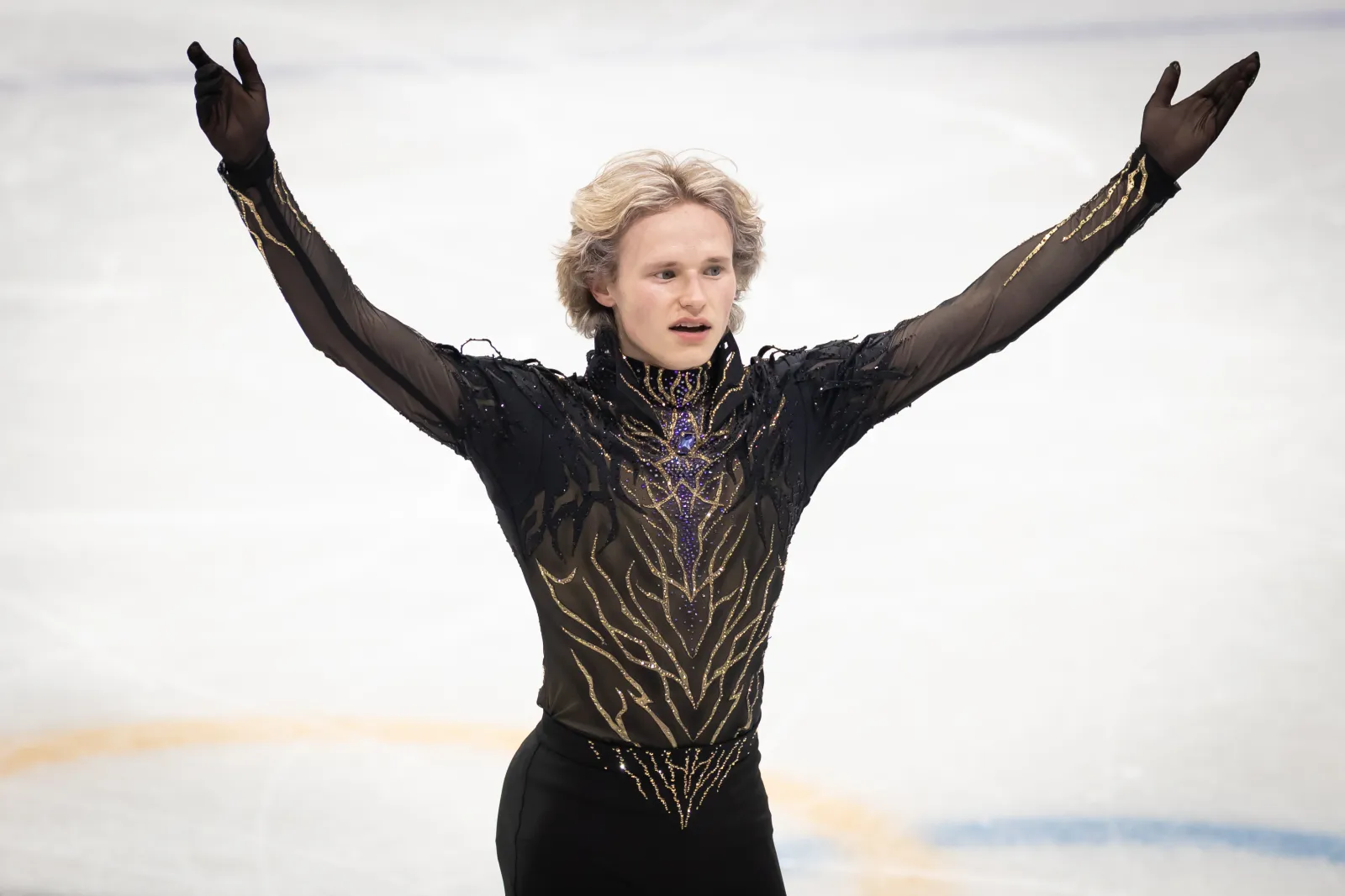 Ilia Malinin of Team United States competes in Men's Single Skating - Free Skating Team Event on day two of the Milano Cortina 2026 Winter Olympic games at Milano Ice Skating Arena on February 08, 2026 in Milan, Italy.