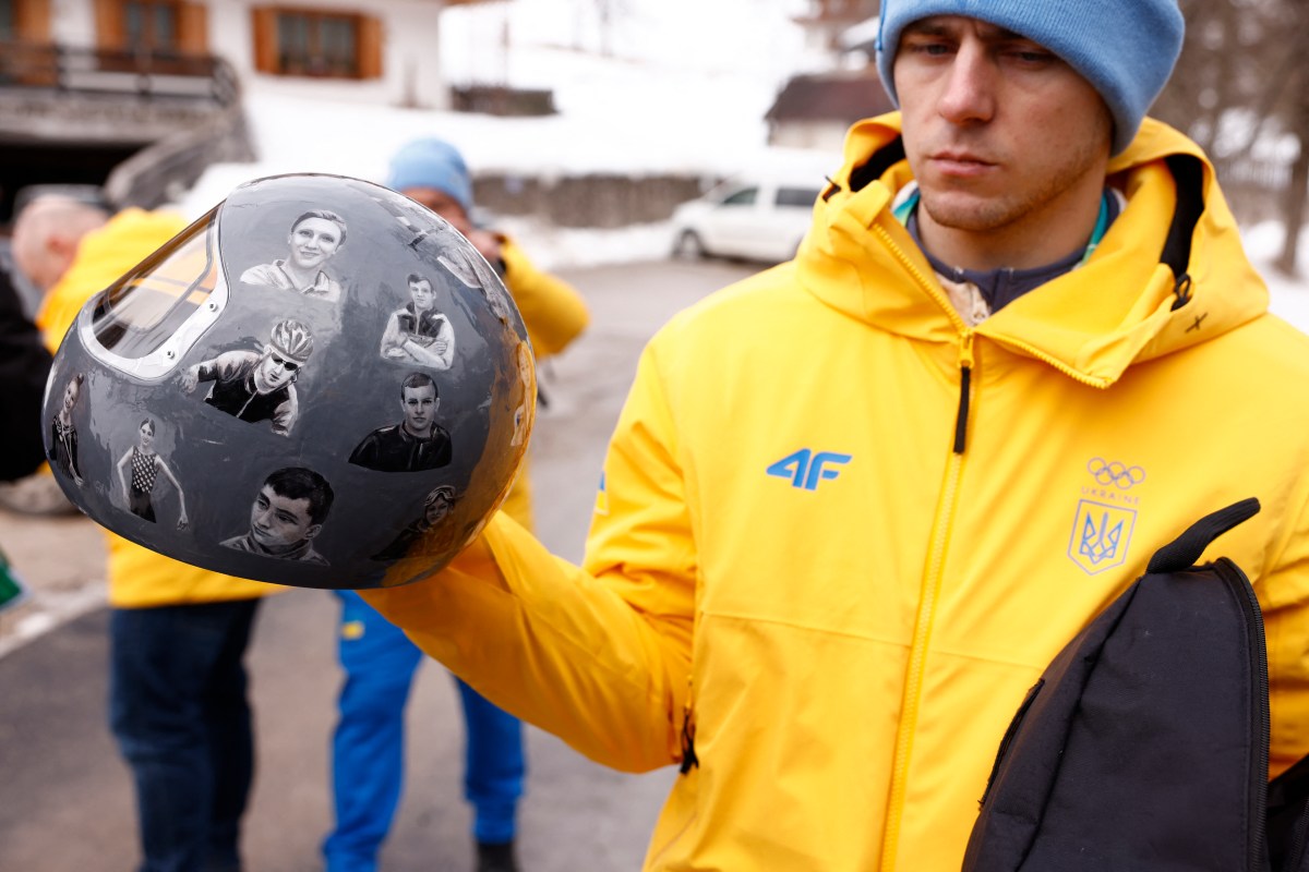 Ukraine Responds to Barring Olympian over Helmet Tribute to War Dead