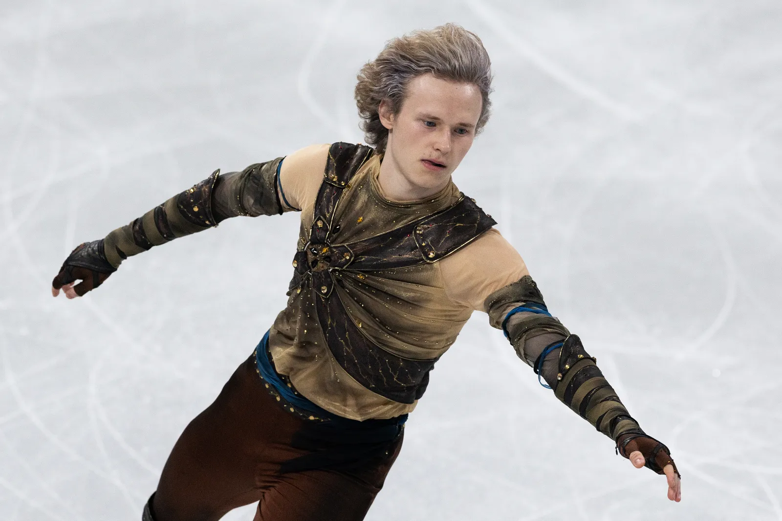 Ilia Malinin of the United States competes in the Men's Single Skating - Short Program on day four of the Milano Cortina 2026 Winter Olympic games at Milano Ice Skating Arena on February 10, 2026 in Milan, Italy.