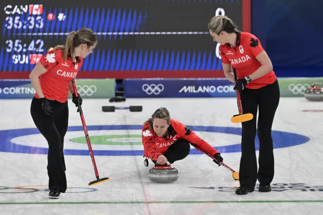 A member of the Canadian women's curling team was caught breaking the rules.