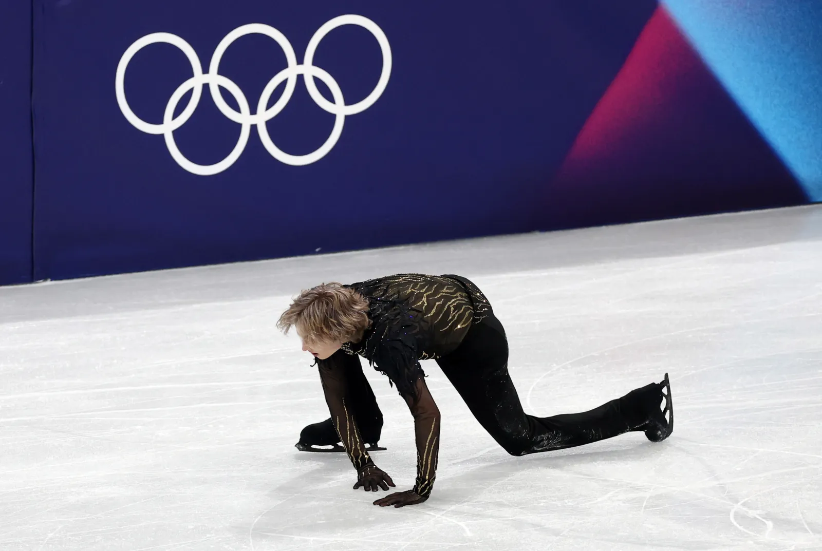 Ilia Malinin during performance for Team United States at Winter Olympics