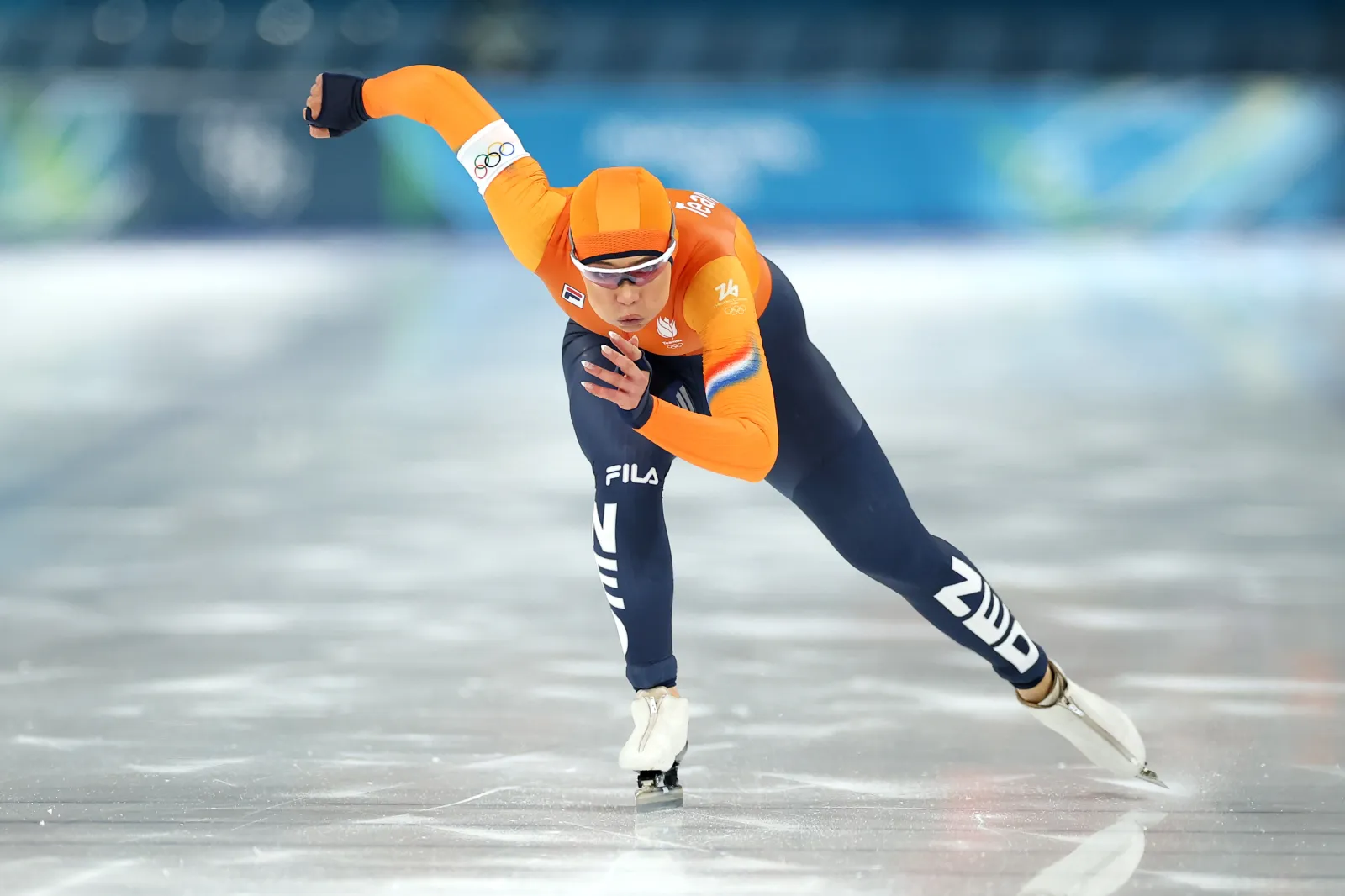 Jutta Leerdam competes in speed skating women's 500m race at 2026 Winter Olympics