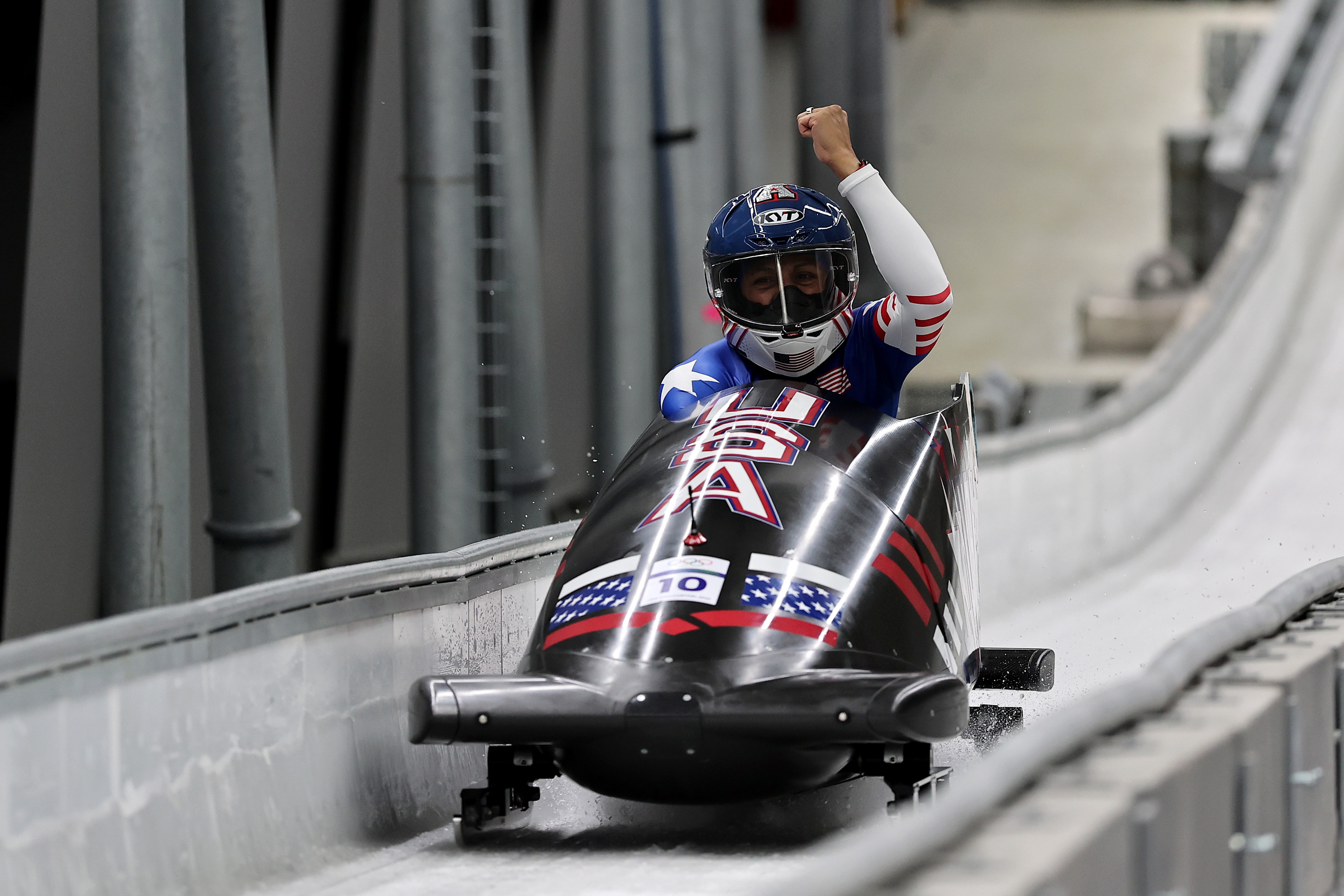 Elana Meyers Taylor Gets Strong Reaction From Flavor Flav at Olympics