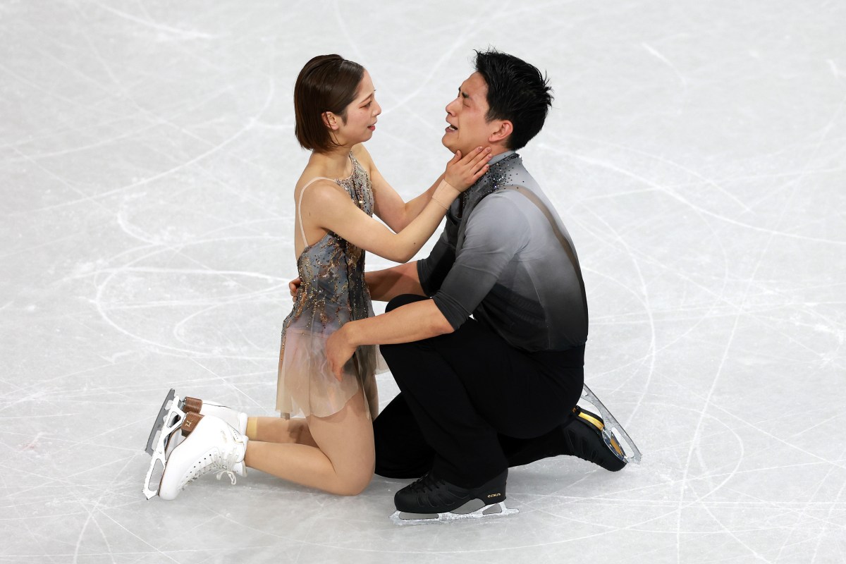 Figure Skater Breaks Down in Tears After Olympic Gold Medal Performance