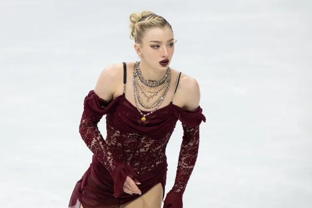 Amber Glenn of Team United States competes during the Women's Single Skating - Short Program on day eleven of the Milano Cortina 2026 Winter Olympic games at Milano Ice Skating Arena on February 17, 2026 in Milan, Italy.