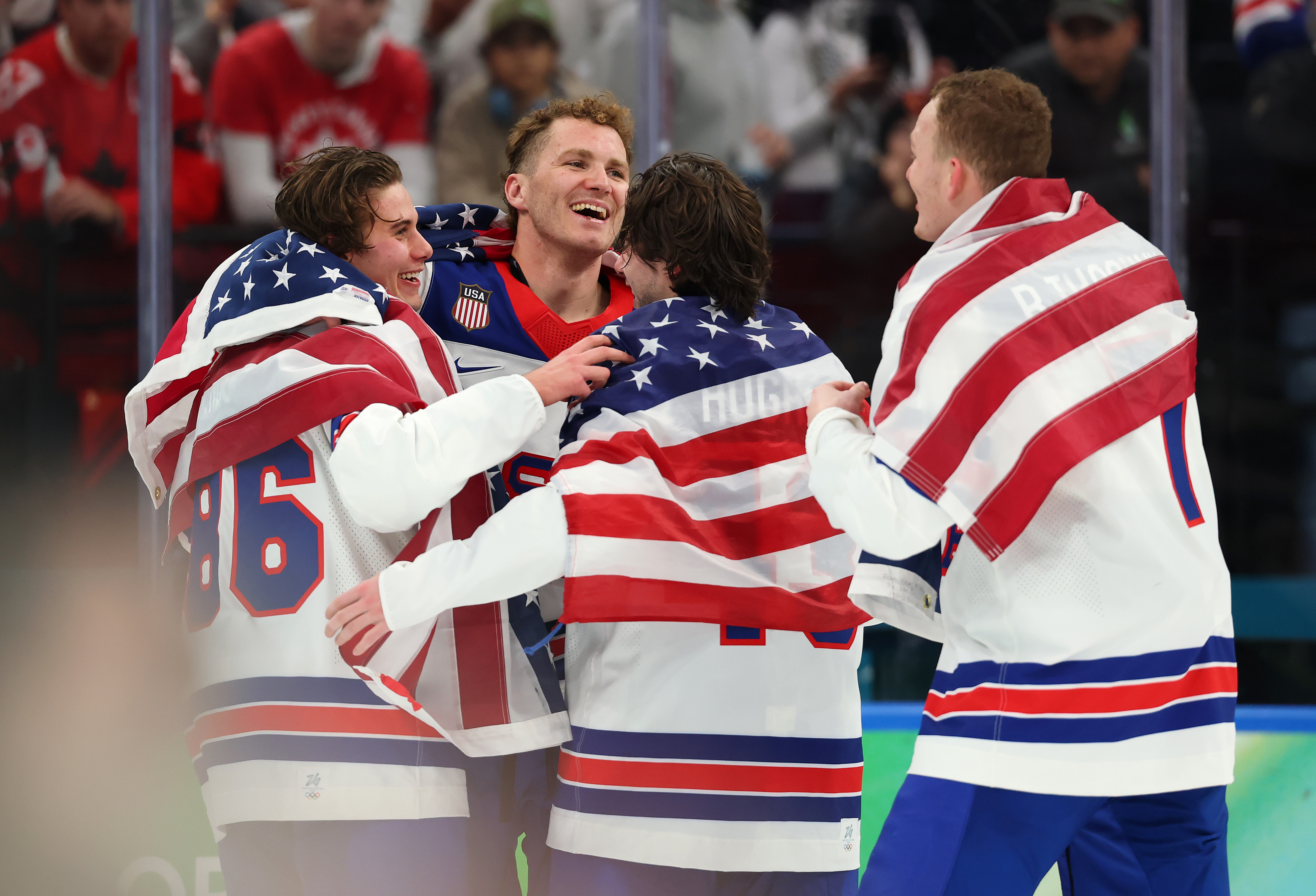 USA’s OT Gold Over Canada Seals Rare Olympic Feat for Tkachuk-Hughes Brothers