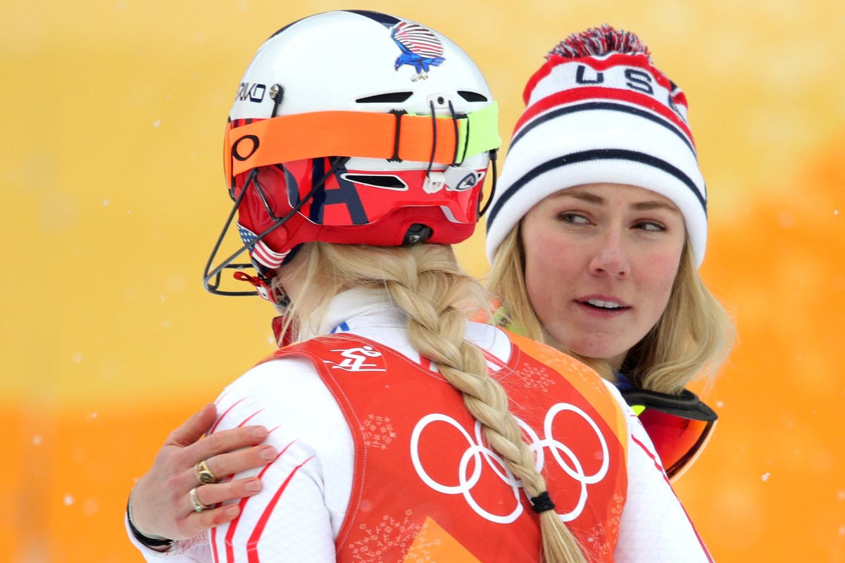 Lindsey Vonn reacts to Mikaela Shiffrin's historic gold medal with 2 words