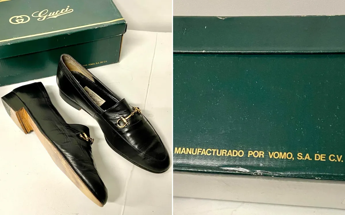 Man Thrifts 1960s Gucci Loafers—Writing on Bottom of Box Changes