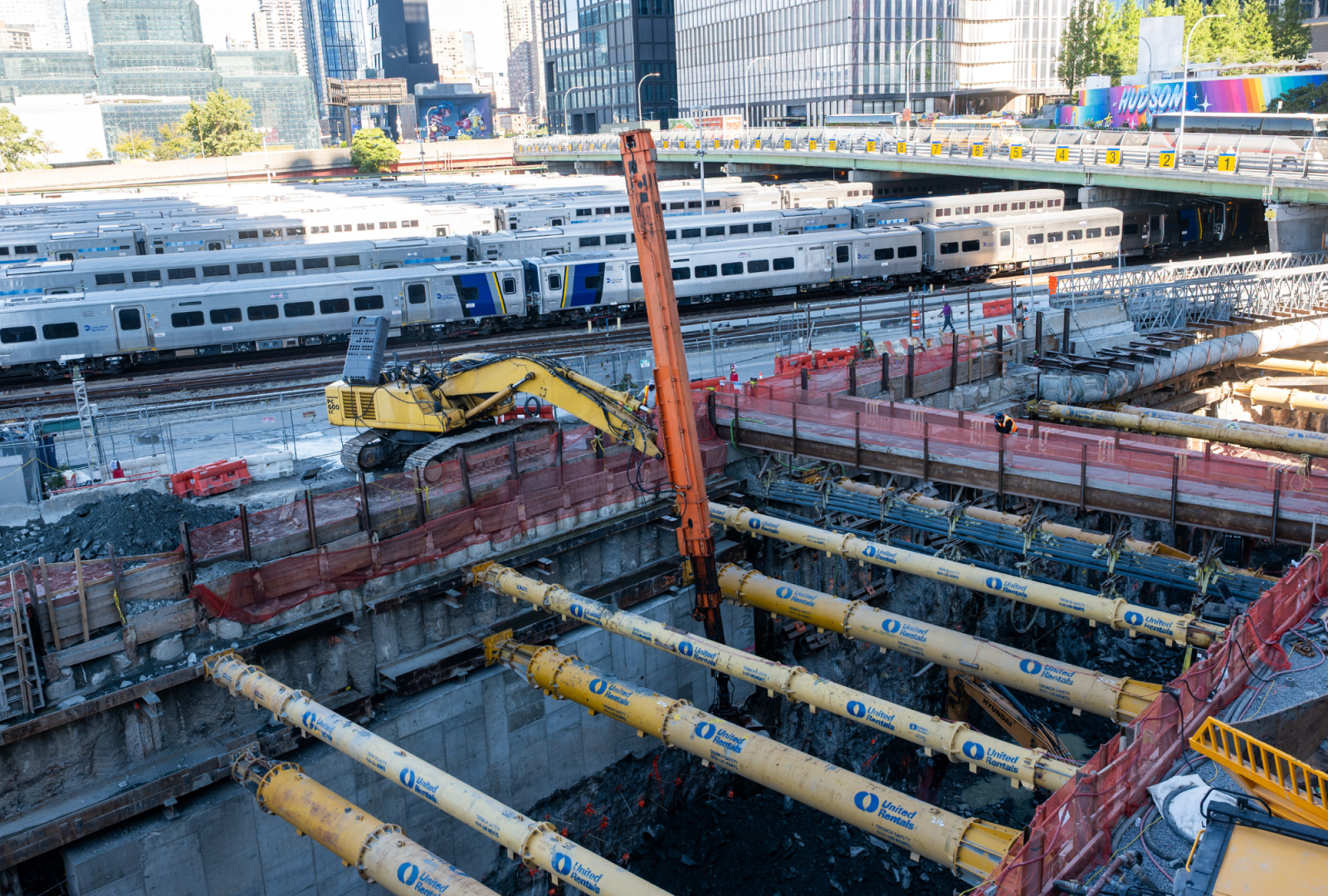 Construction continues on the Hudson Gateway Tunnel project to connect New Jersey to Penn Station on October 17, 2025 in New York City.