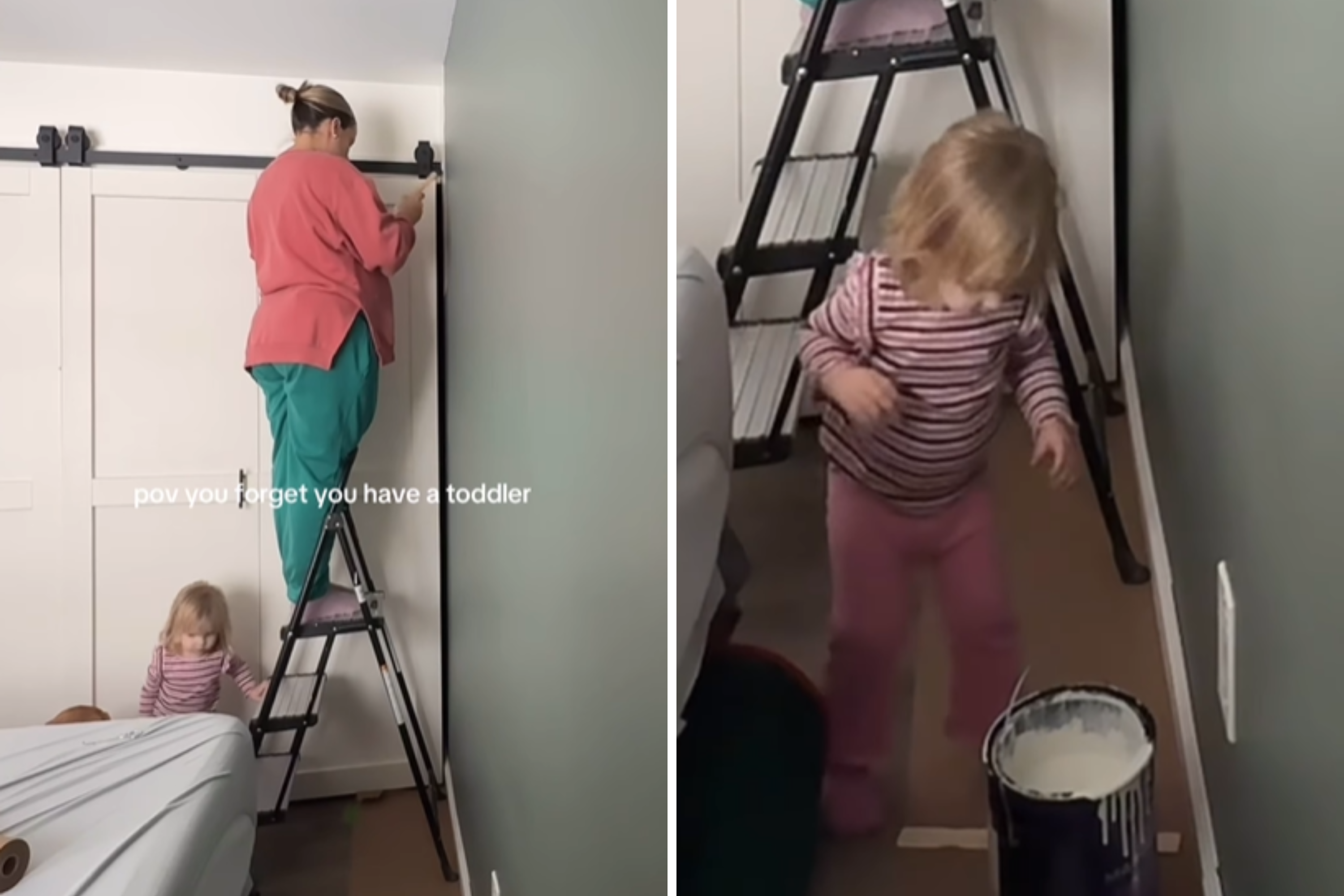 Mom Tries To Redecorate Room, Forgets She Has a Toddler