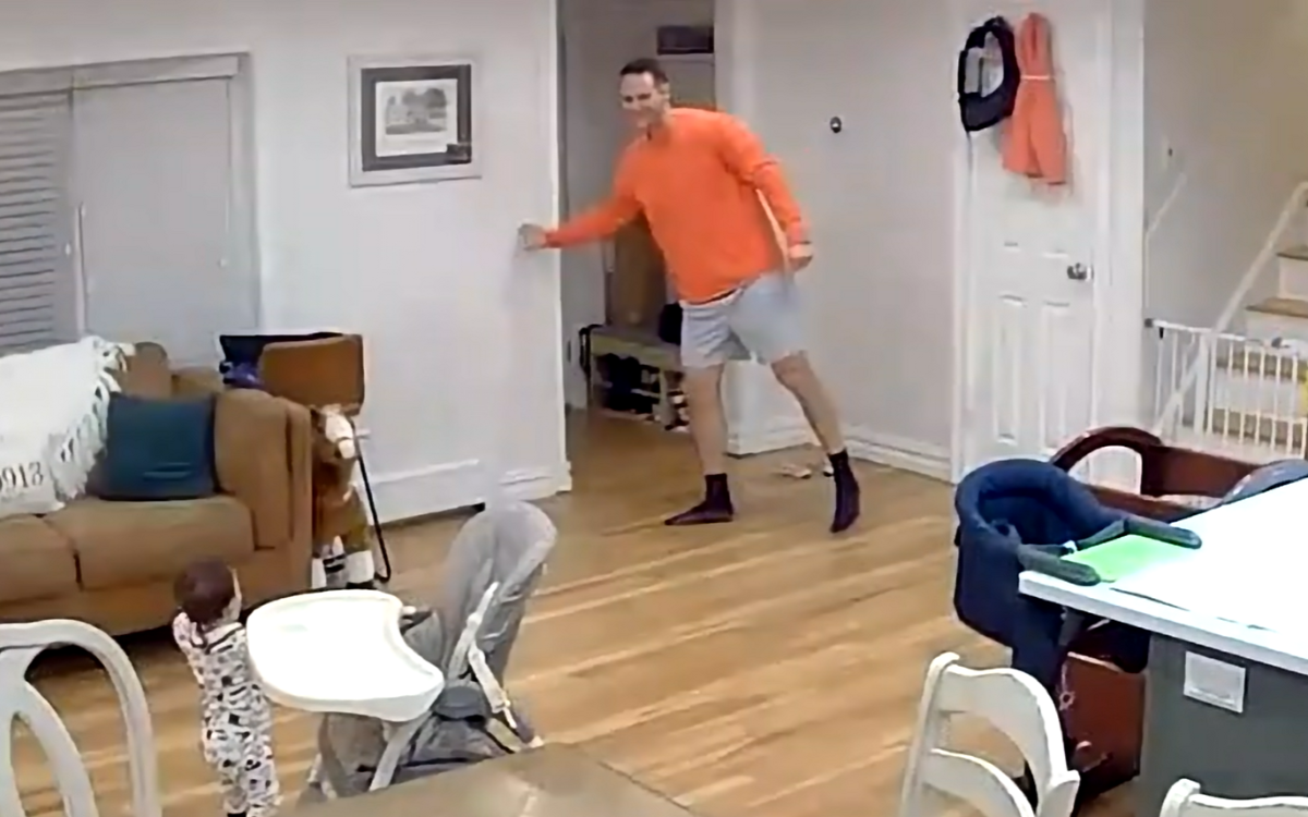 Dad Was Tidying Up After Toddler—Then Ring Cam Captures Heartwarming Moment