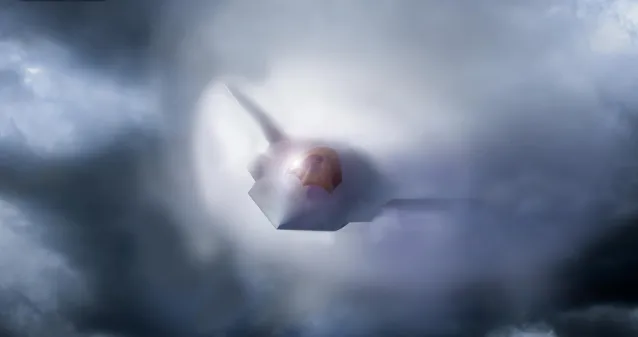 Artist rendering of the new fighter craft