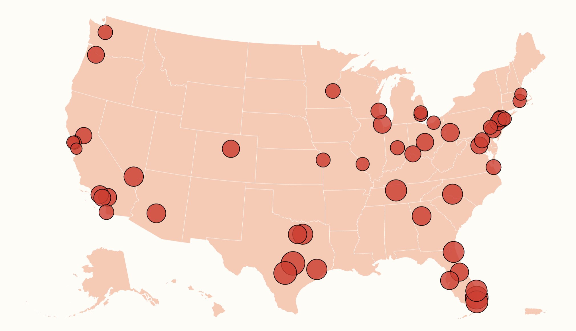 Map Shows Slowest Housing Markets Across US