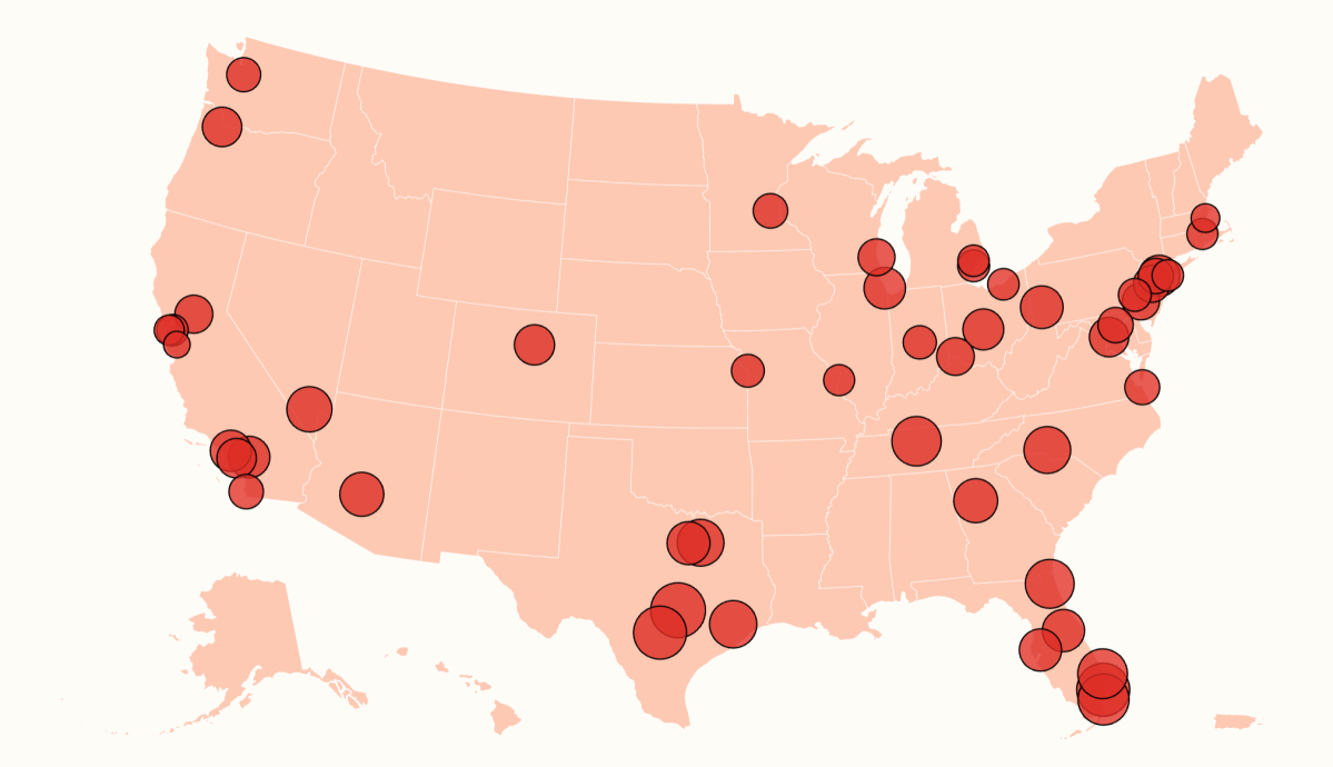 Map Shows Slowest Housing Markets Across US Map Shows Slowest Housing Markets Across US
