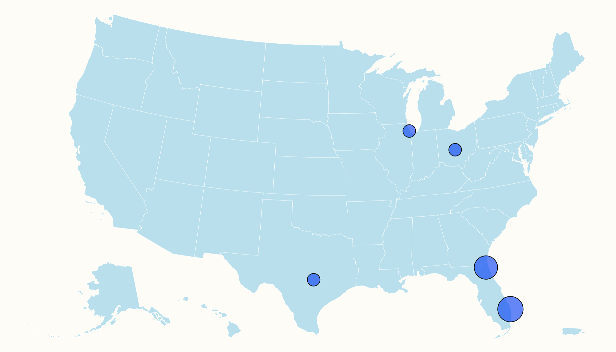 Map Shows 5 U.S. Metros Where Home Sales Did Not Drop This Month