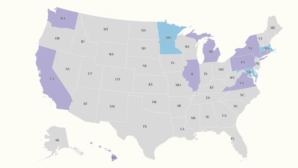 Map shows states trying to advance higher taxes on the ultra-wealthy ...