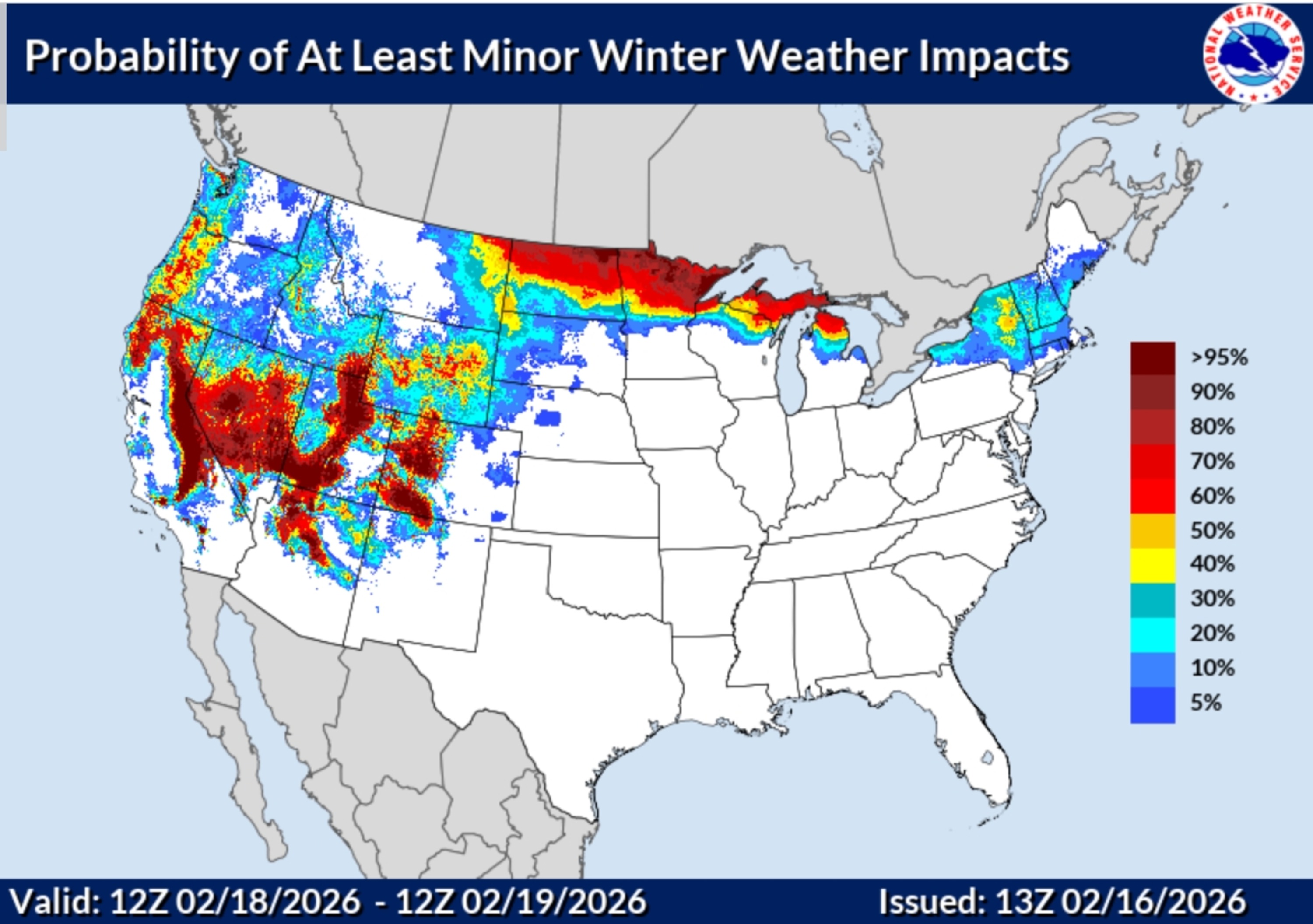 Maps Show 15 States Bracing for Winter Storms, Up to 8 Feet of Snow