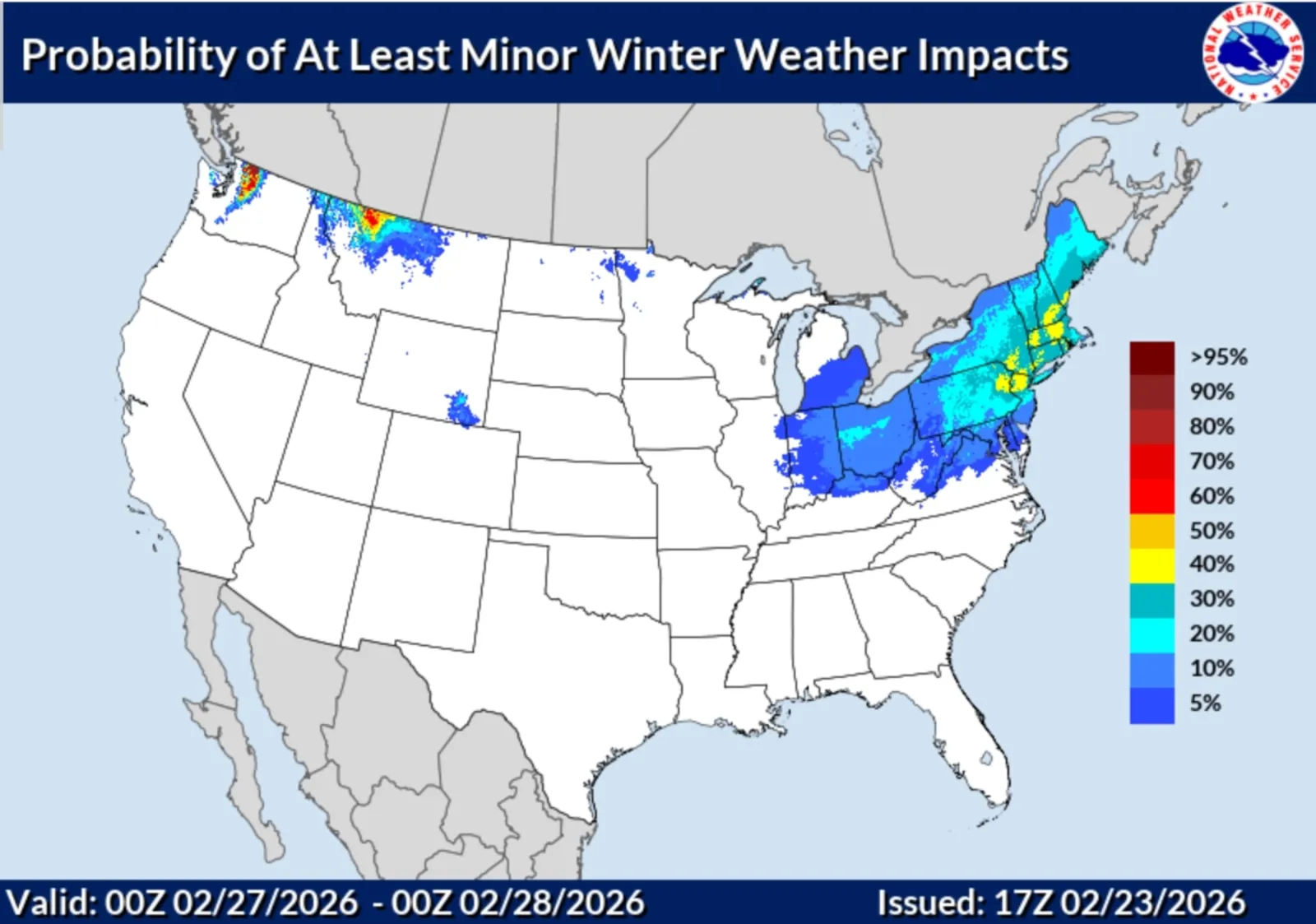 Map Shows Northeastern States Set to Get Hit With Snow Again This ...