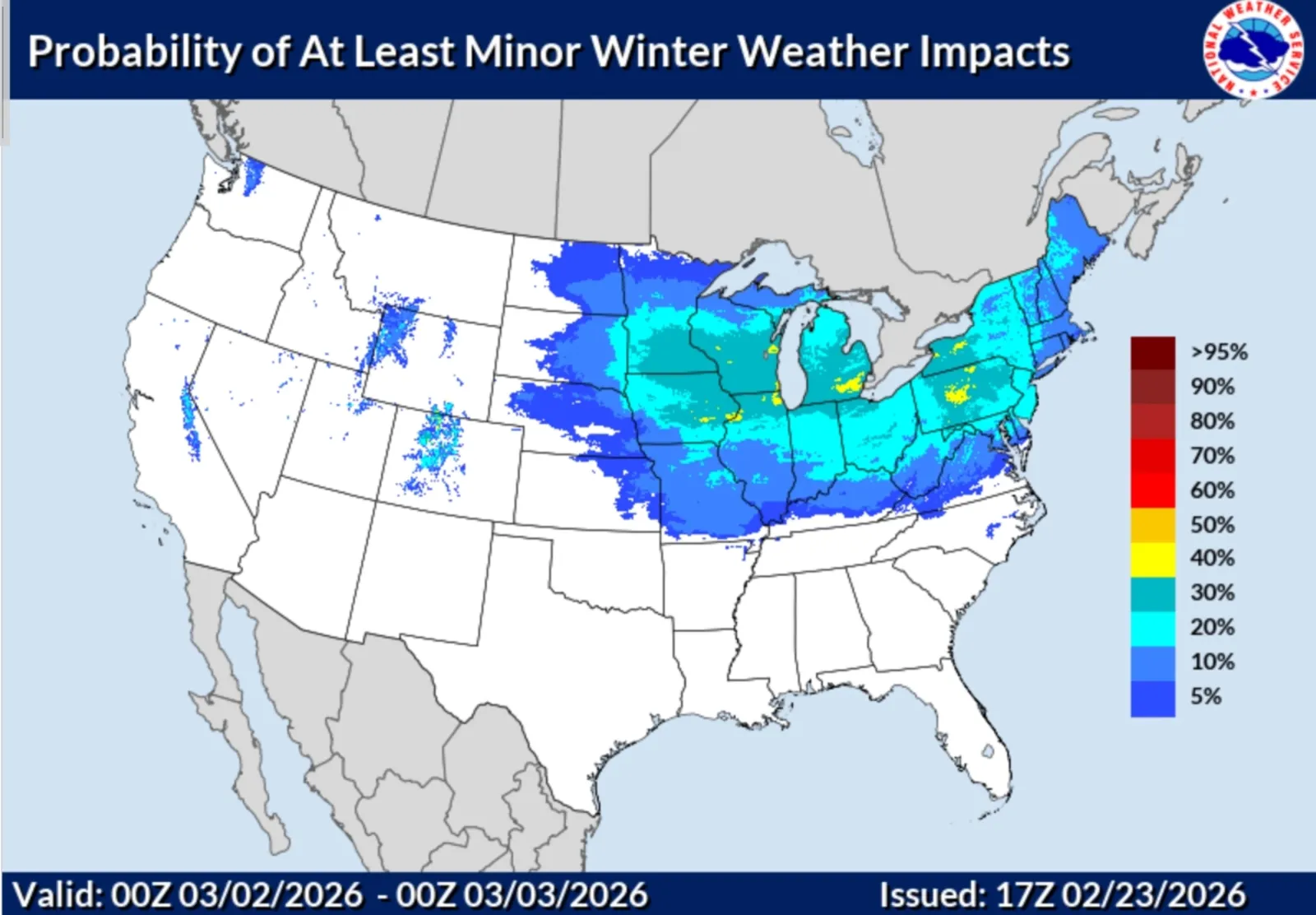 Map Shows Northeastern States Set to Get Hit With Snow Again This ...