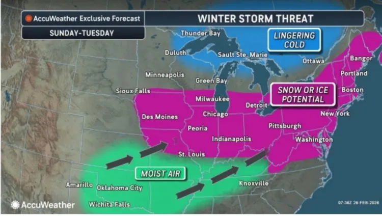 Winter Storm Threat for 22 States as 6 Inches of Snow, Ice to Hit ...