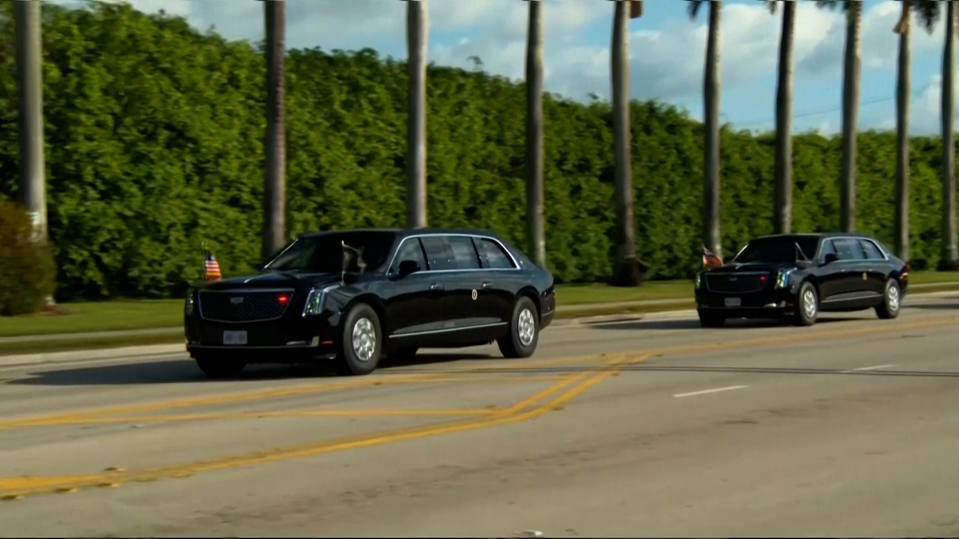 Trump Spotted Arriving At Golf Course In Florida