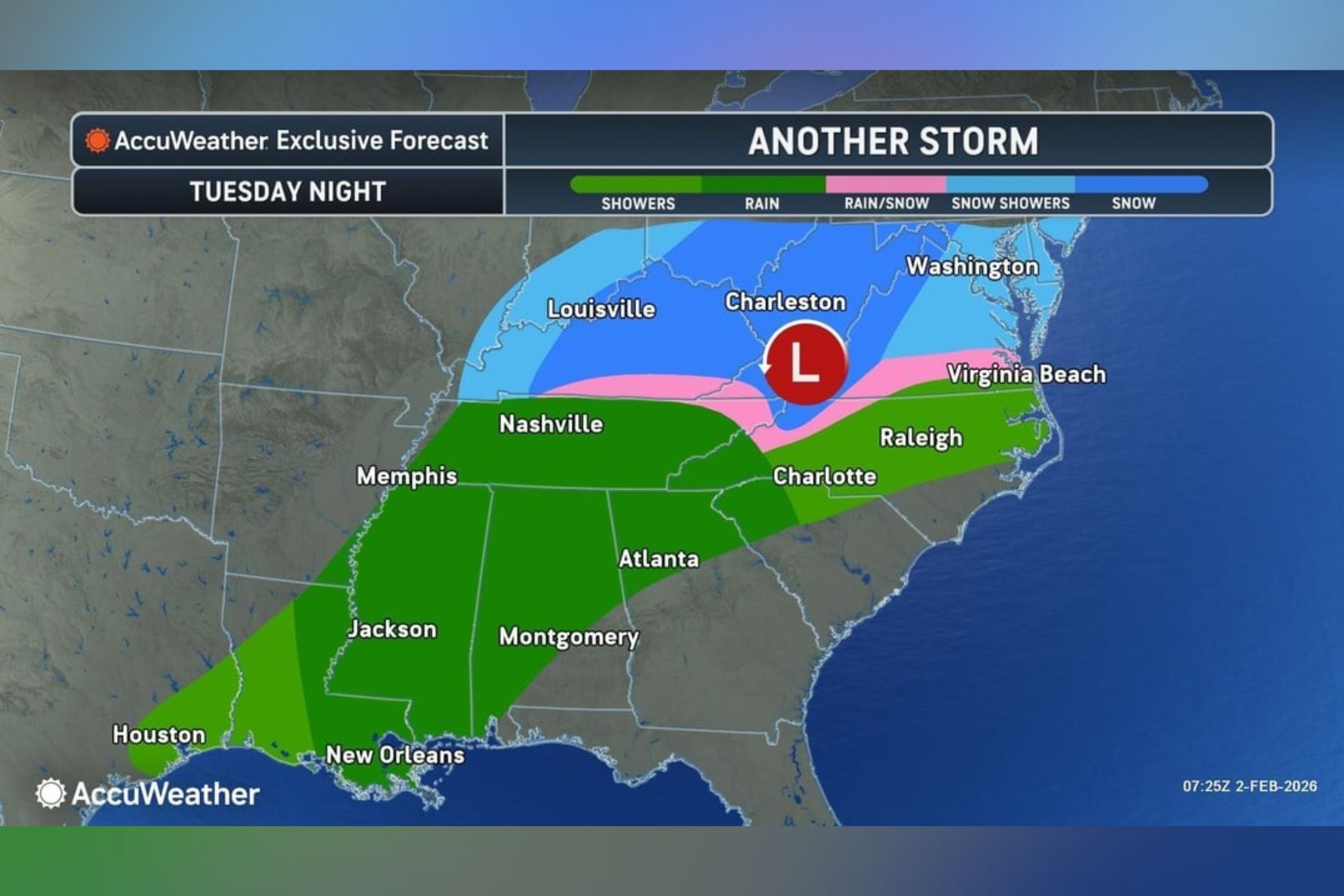 Map Shows States Facing Fresh Winter Storm Following Bomb Cyclone