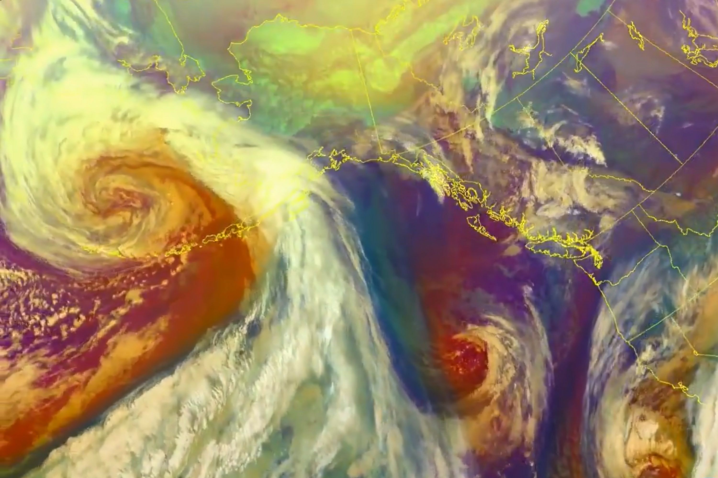 Satellite Imagery Shows ‘Powerful’ Storm Take Aim at Alaska