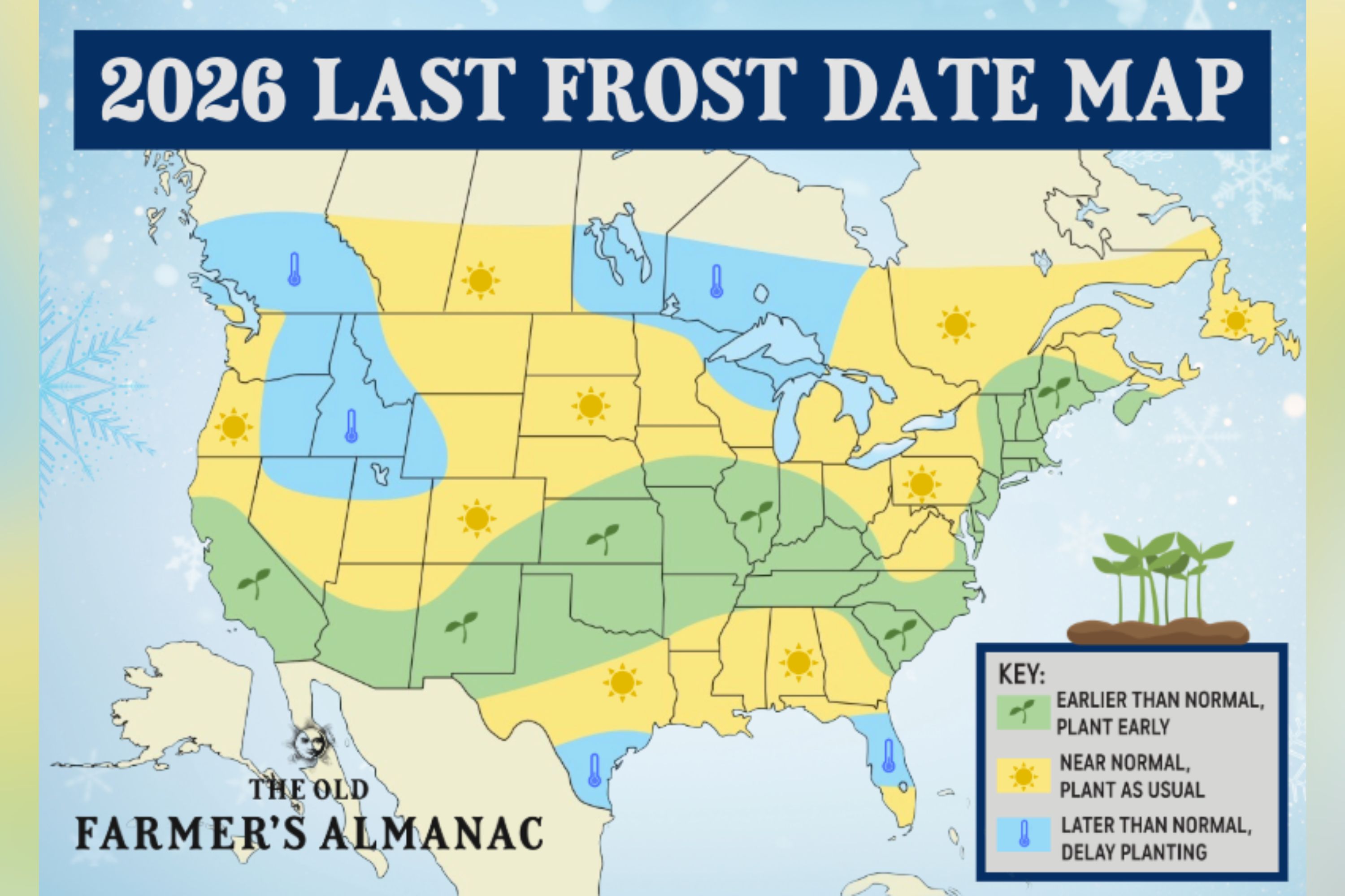 Old Farmer's Almanac Predicts 'Last Frost' for Each State