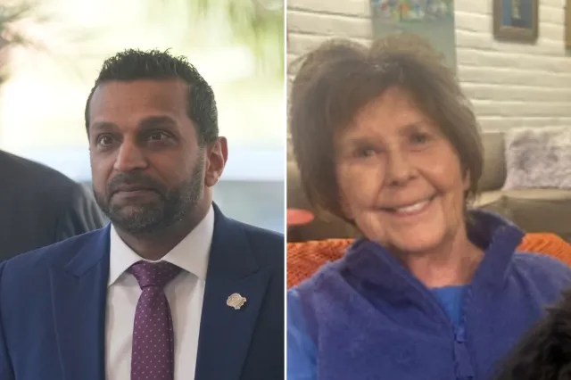 FBI director Kash Patel (left) and Nancy Guthrie (right).