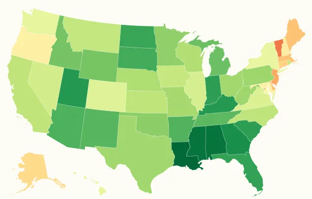 Map shows states with the highest senior care costs - Newsweek
