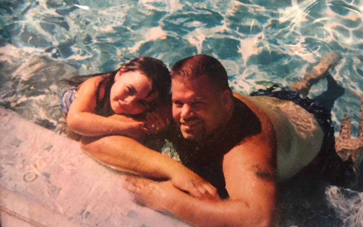 Gabbi Fernandez and her dad.