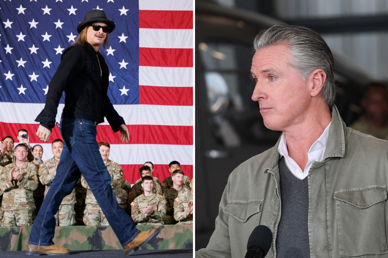 Gov Newsom Shares Bizarre Ad Paying $200 To Attend Kid Rock Gig, Goes Viral