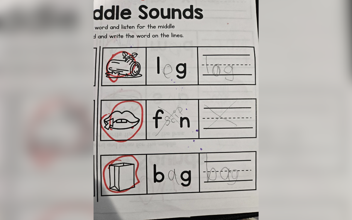 First-Grade Homework Has Dad Baffled: &lsquo;What Is It Pointing To?&rsquo;