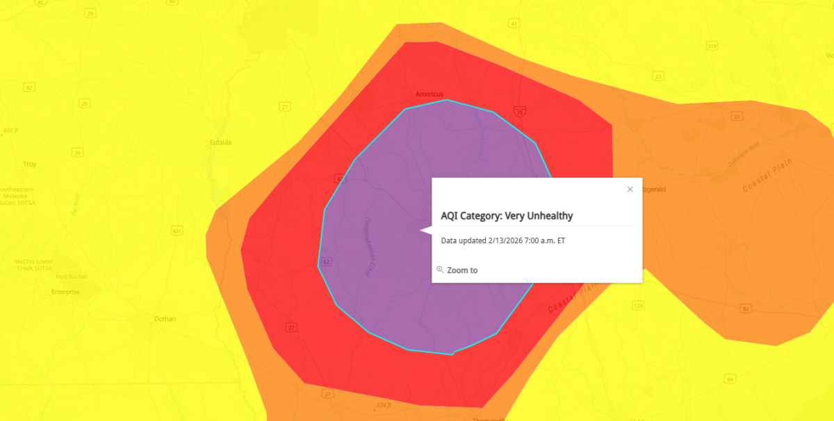 Thousands in Georgia Urged To Stay Inside: ‘Very Unhealthy’