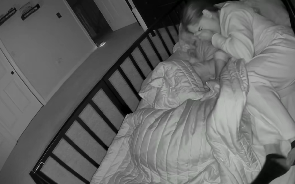 Babycam Captures Horrifying Moment Toddler Breaks Mom's Nose