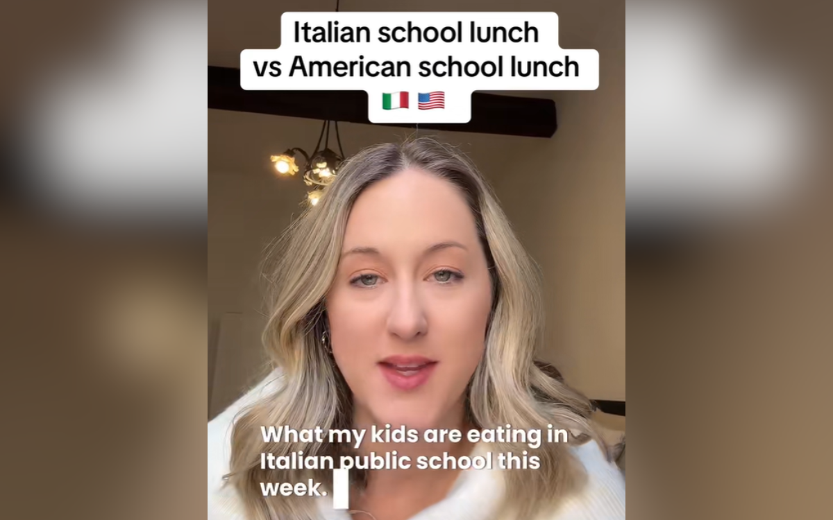 American Mom’s Disbelief As She Compares Kid’s School Lunch in Italy to USA