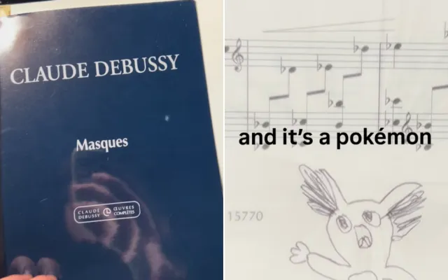 The doodle Carter Johnson's son left for him.