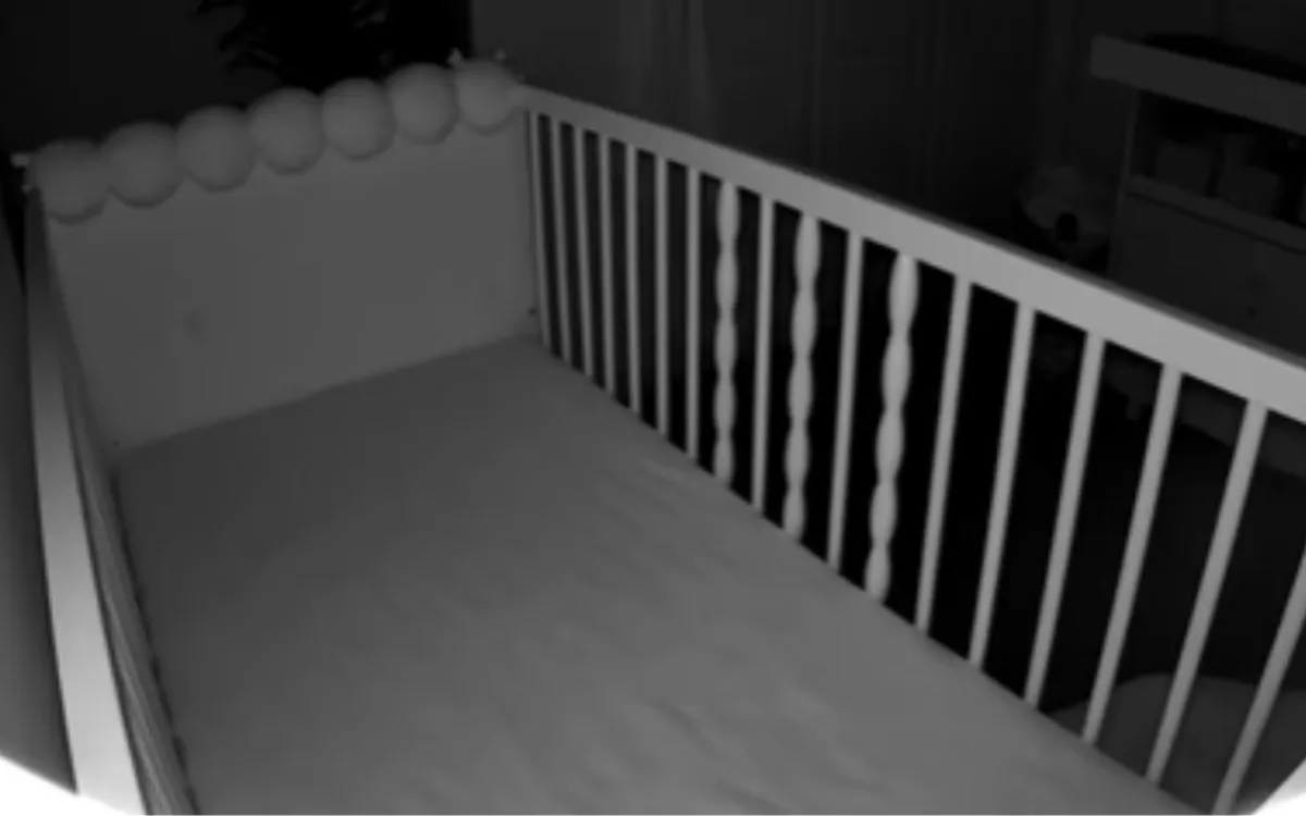 What Thomas Weir saw on his daughter's baby cam.