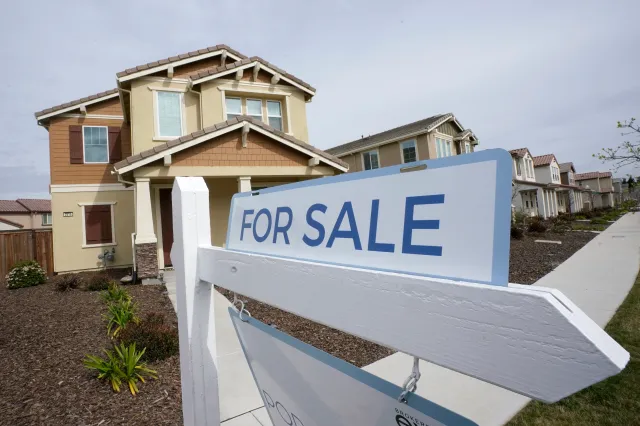 It seems that after years of troubles, American homebuyers are getting used to less-than-ideal conditions and adjusting their expectations to the new normal. A "for sale" sign is posted in front of a home in Sacramento, California, on March 3, 2022. SOURCE: Getty Images.