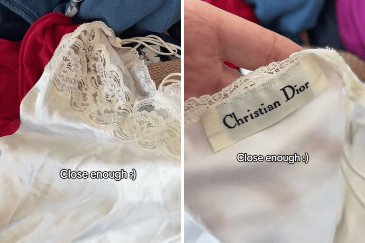 Gen Z woman finds Dior dress at thrift store, then she sees price tag