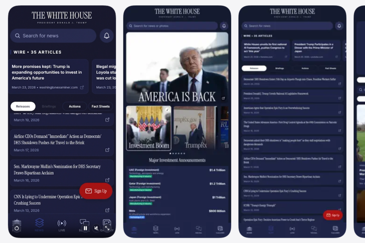 White House reveals new app after cryptic posts: Full list of features