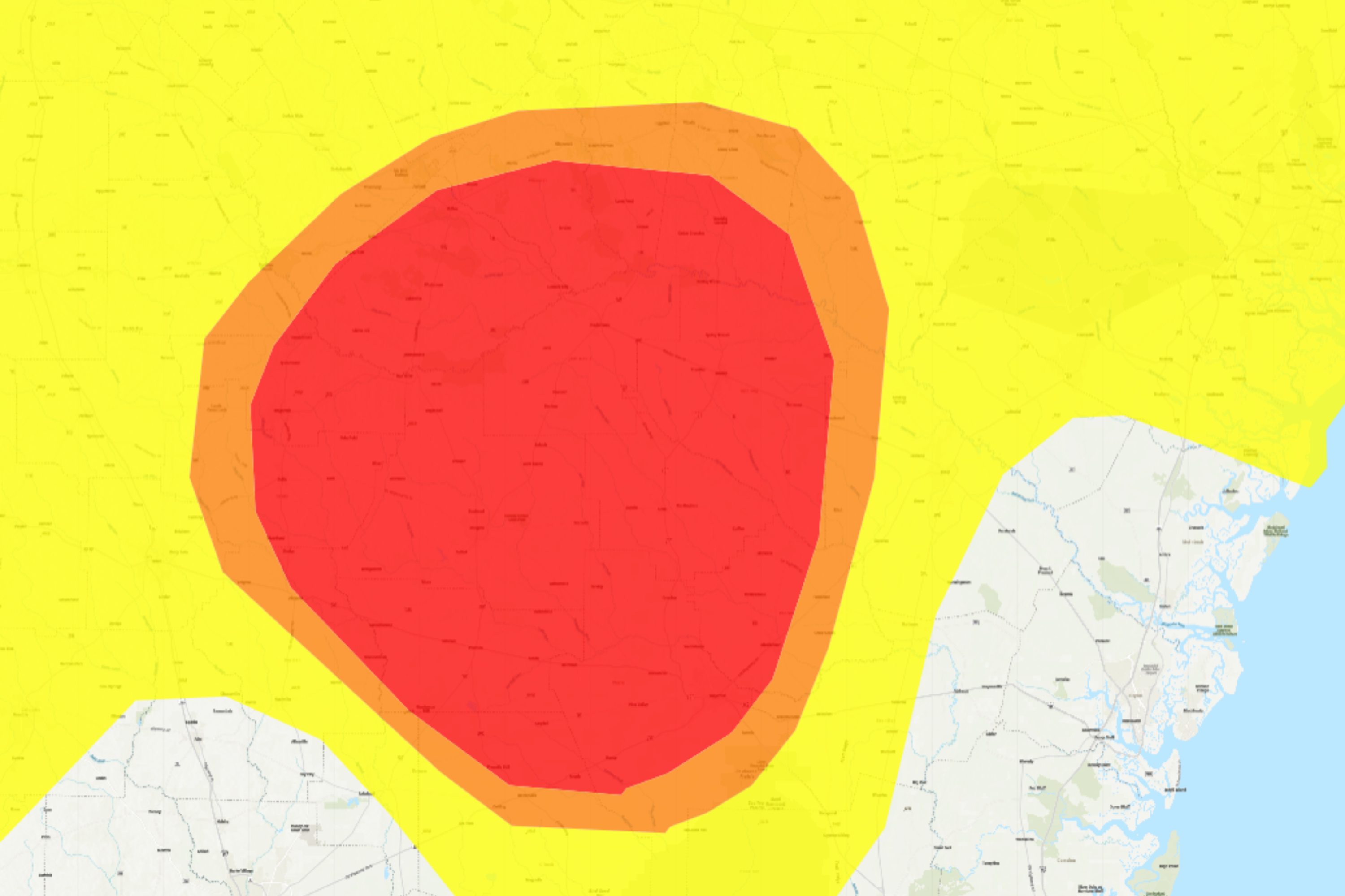 Thousands Advised To Stay Inside in Georgia