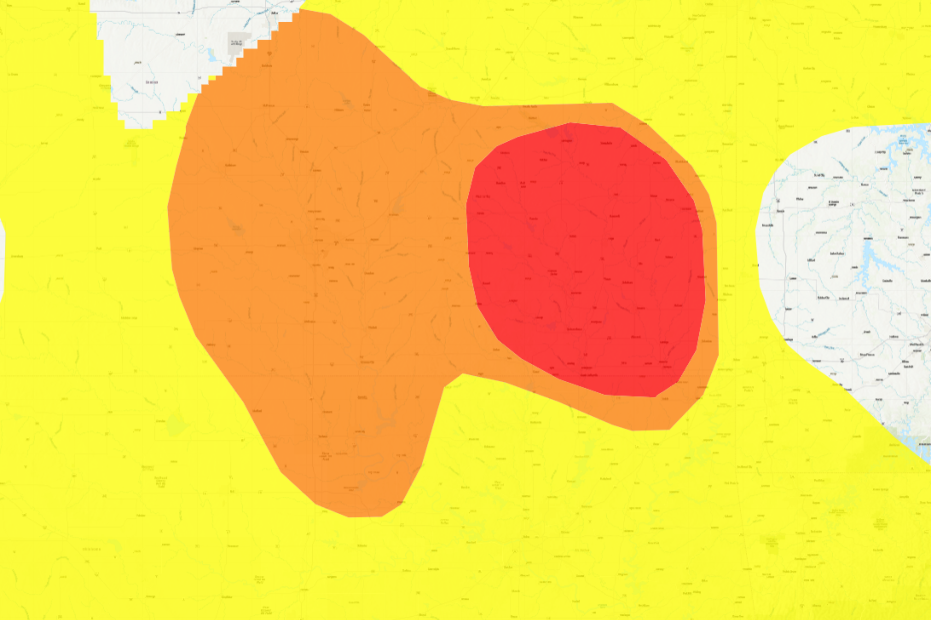 Thousands Told to Stay Inside in Two States