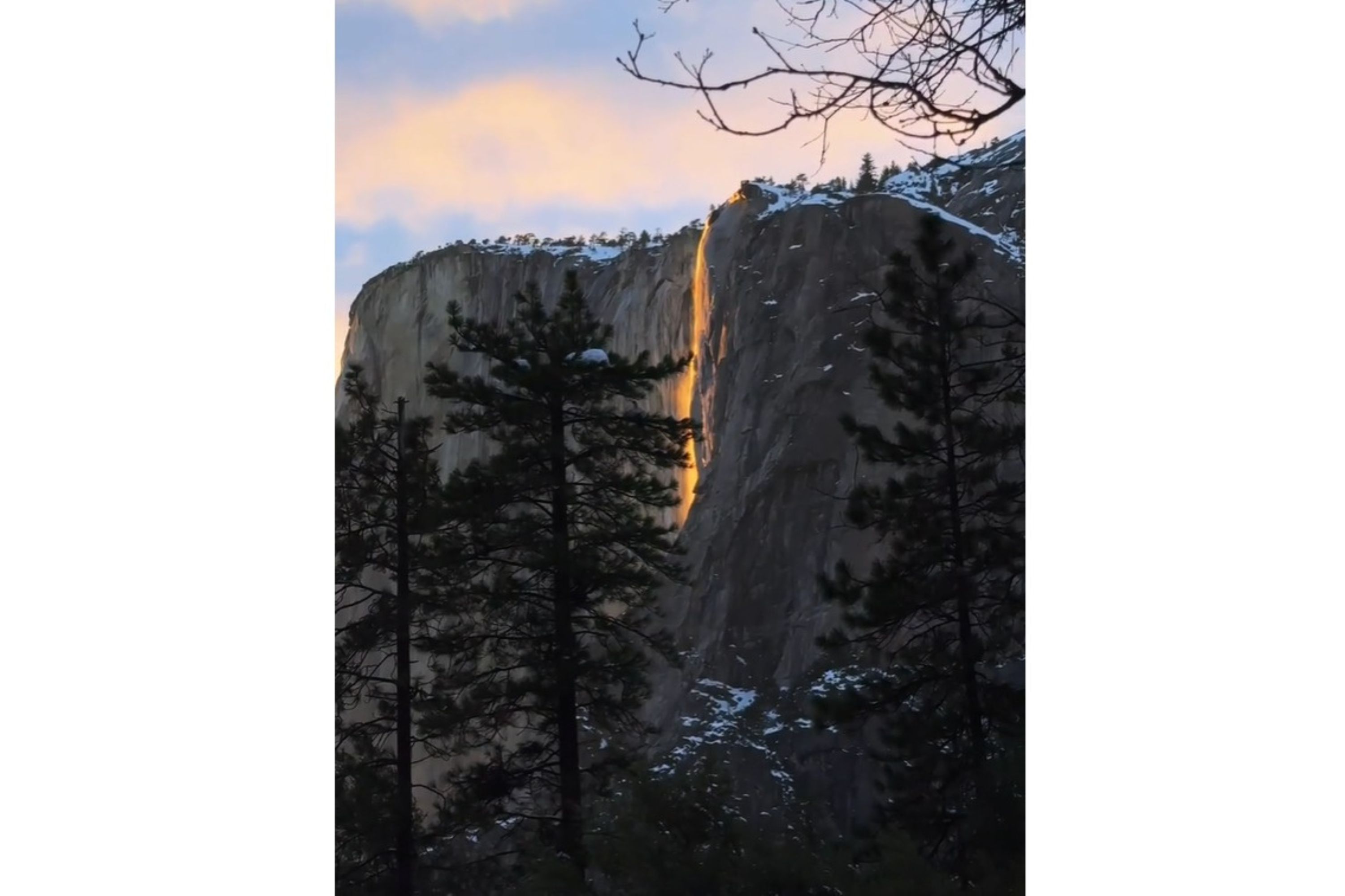 Yosemite Visitor Captures Rare ‘Firefall’ Phenomenon at Top of El Capitan